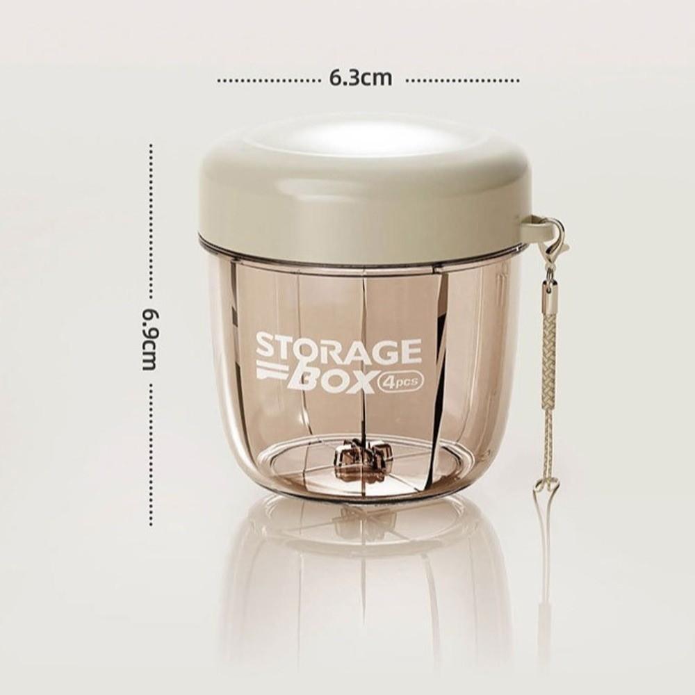 Plastic Medicine Container 4 Grids Pill Organizer Box New Sealed Pill Dispenser  for Vitamin