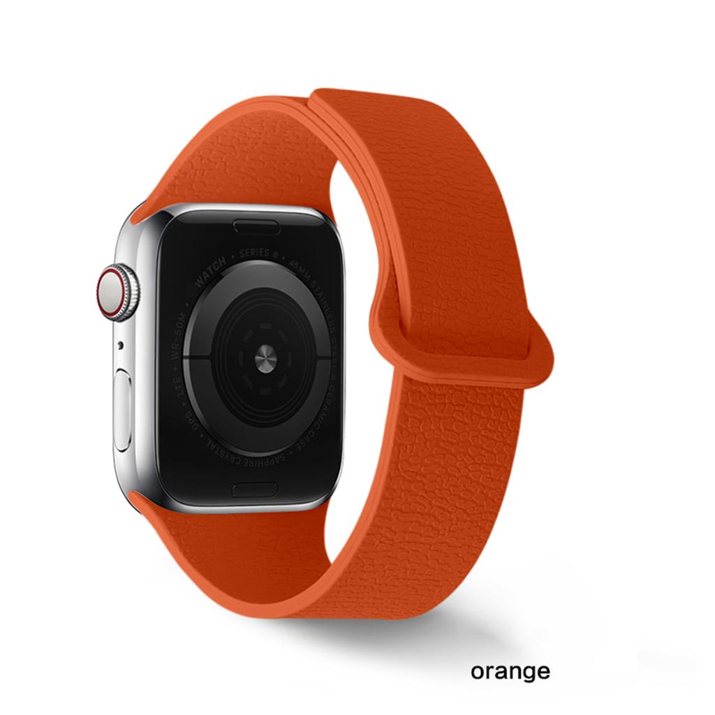 Magnetic Strap for Apple Watch Ultra 49mm 42mm 38mm 44mm 46mm 41mm Lychee Pattern Silicone Band for Iwatch S11 10 9 8 7 6 5 4