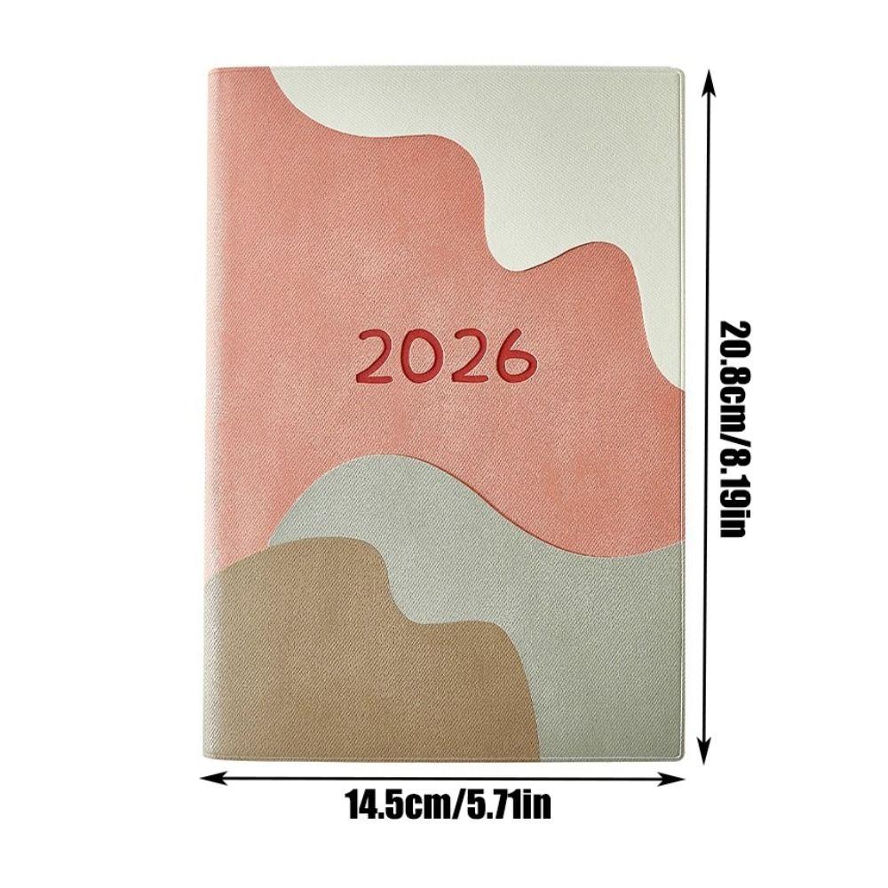 Ocean Waves 2026 Schedule Book A5 Planner Notebook Portable Calendar Book  Office Supplies