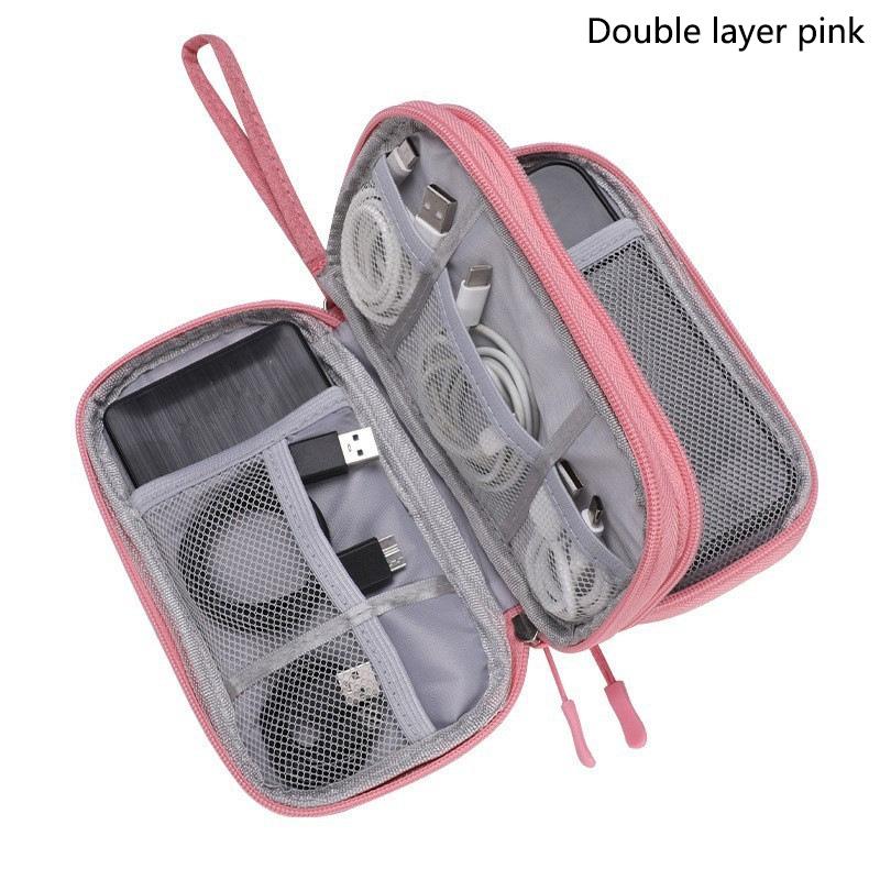 Electronic Organizer, Large Travel Cable Organizer Bag Pouch Carry Case Portable Waterproof Double Layers All-in-One Storage Bag