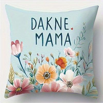 Home Decor Floral DANKE MAMA Cushion for Mom Pattern Cushion Cover Suitable for Sofa Bedroom Car Pillow Cover