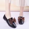 Women's Summer Footwear Formal Shoes for Woman 2024 Square Toe Moccasins Flats Flat with Heel Bow Wholesale 39 Korean Style A E