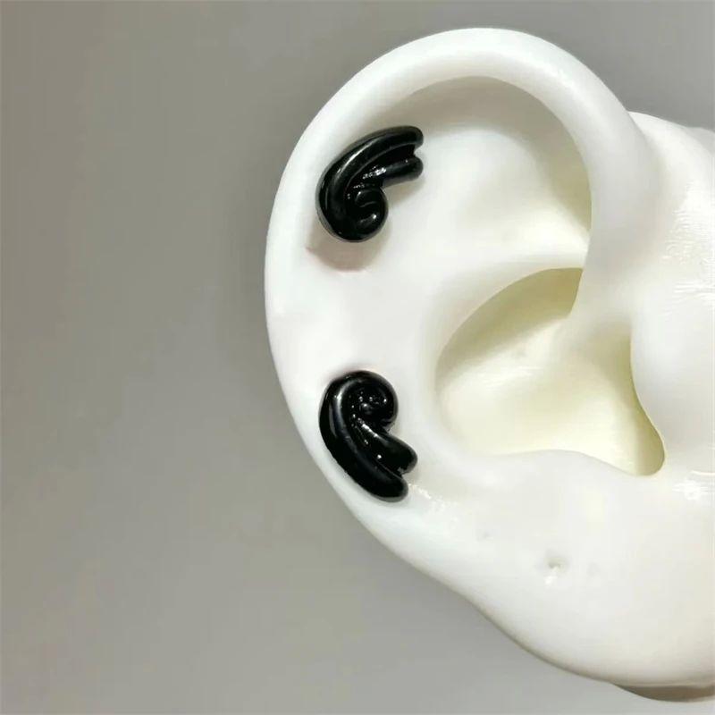 1 Pcs Colorful Star Annular Ear Bone Nail Stainless Steel Cute Love Heart Cross Earrings for Women Body Puncture Accessories