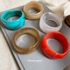 Resin Irregular Wide-sided Bracelet Mori Temperament Niche Design Popular Bracelet Light Luxury High-end Jewelry