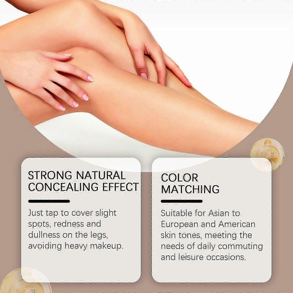 Summer Bronzer for Wheat Skin Tones - Flawless Leg Foundation Brightens, Smooths & Long-Lasts, Easy to Apply & Remove, 30g