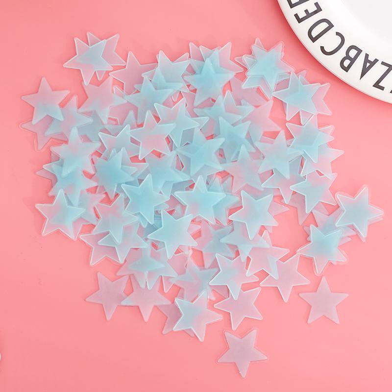 3D Glowing Star Wall Stickers - Fluorescent Room Decoration Decals