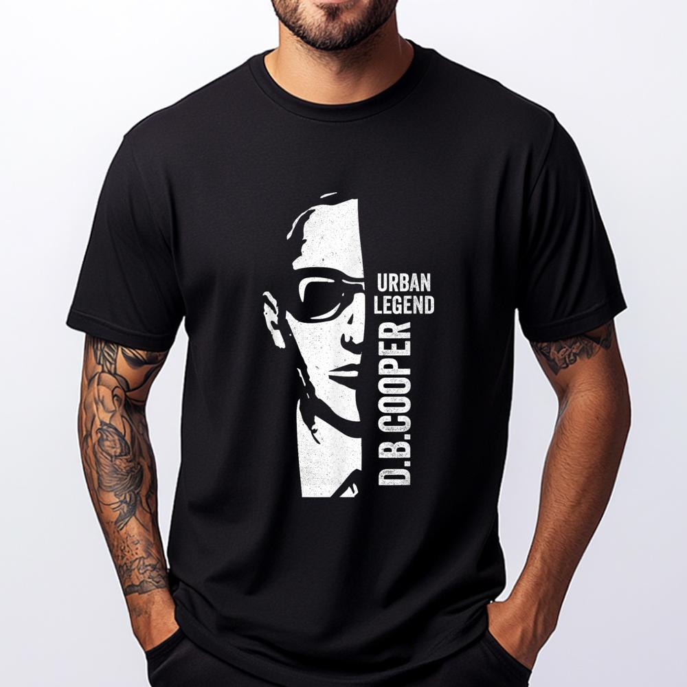 Db Cooper Face Unsolved Mystery Sixties Cool Urban Legend Anime T Shirts Tops Graphic Tee Shirt Group S разноцветный