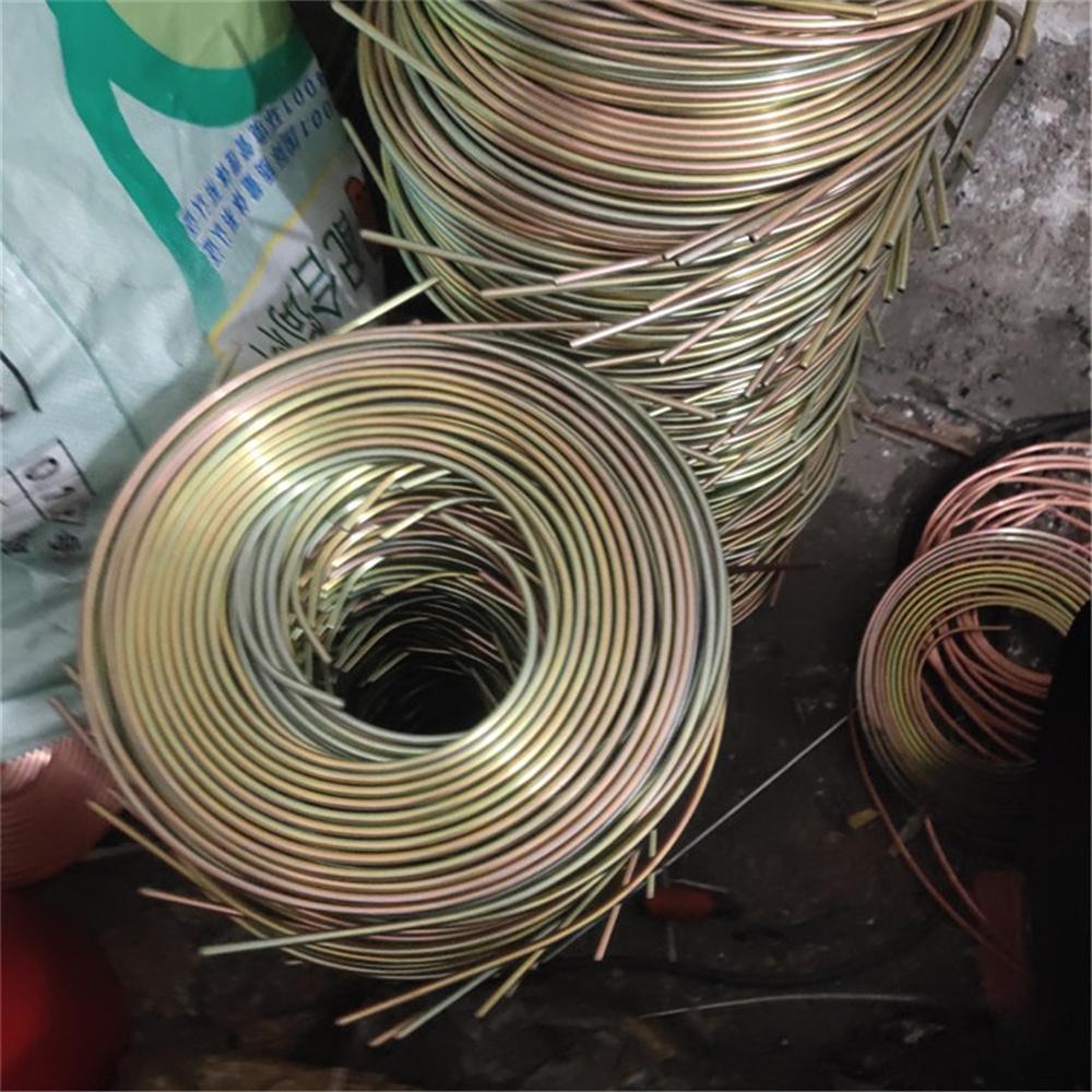 Zinc Steel Brake Line Tubing Kit 3/16 Inches Od 25 Ft Coil Roll With 16Pcs Gold