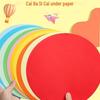 230g Thickened Colored Round Cardstock for Kindergarten & First Grade DIY Art Projects