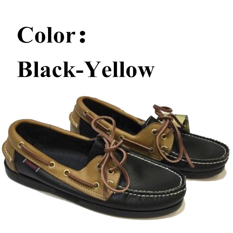

Мужские и женские туфли из натуральной кожи Docksides Casual Boat Shoes, фирменные дизайнерские туфли на плоской подошве для мужчин Femme Blue White 2022A005 40