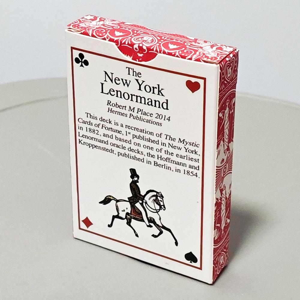 The New York Lenormand Deck – Historical 36-Card Divination Deck 9*6cm Vintage Style Cartomancy Cards Double-embossed
