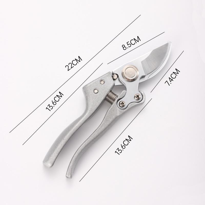 

Aluminum Alloy Curved Pruning Shears for Gardening and Orchard Use серебряный