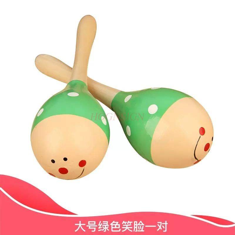 Baby Sand Hammer Early Education Music Percussion Instrument Sand Ball Children Ring Bell Red Grasping Tracking Listening