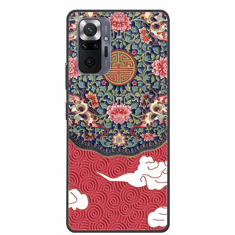 Phone Case for Redmi Note 10 Pro 3D Blossom Emboss Back Cover for Xiaomi Redmi Note 10S 10 4G 5G Silicone Soft Floral Capa Shell