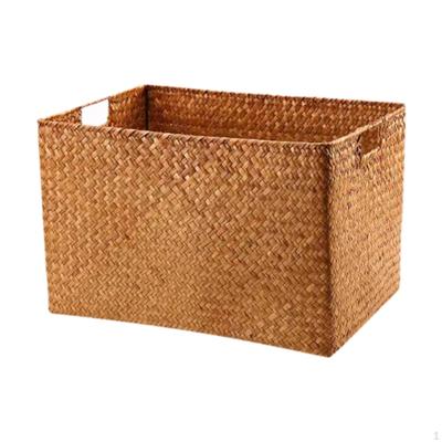 Οργανωτής Καλλυντικών και Παιχνιδιών, Πλεκτό Καλάθι Αποθήκευσης με Χειρολαβές Εύκολης Μεταφοράς