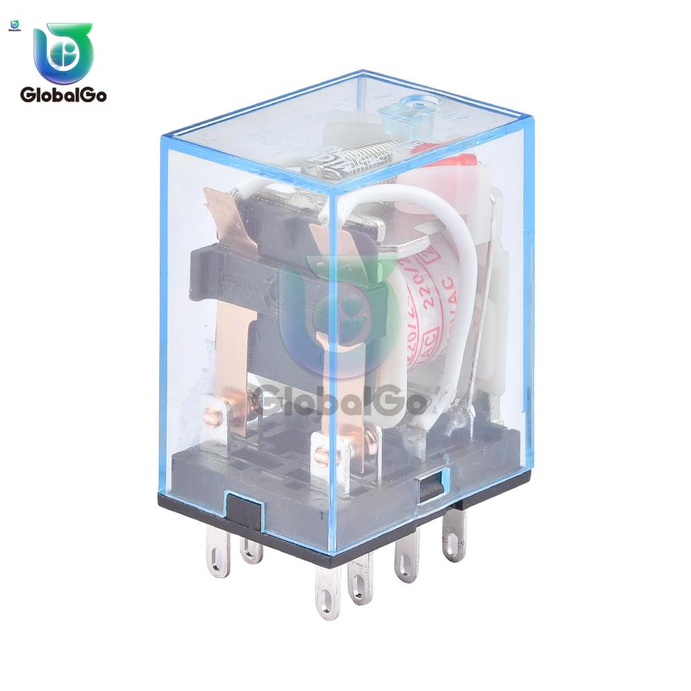 MY2NJ / MY3N Micro Small Intermediate Relay Electromagnetic Relay 8 Pin /11 Pin with Base AC110/220V DC12/24V