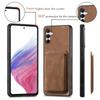 For Samsung Galaxy A55 5G Magnetic Case Leather Back Cover with Detachable Card Holder