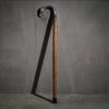 Elephant Head Brass Handle Walking Cane Detachable Wooden Walking Stick