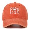 Retro Letter Embroidery  Dog Dad Baseball Caps Washed Cotton  Adjustable Casual Hat Hip Hop Streetwear y2k Cap