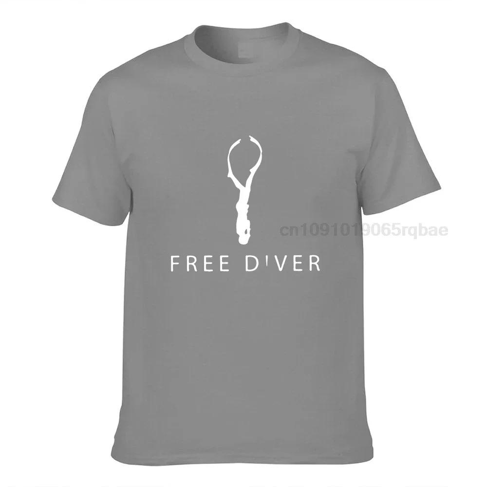 Free Diver Tshirts Unisex Divin Scuba Water Sports Casual Cotton Tee Shirt Crew Neck Classic Short Sleeve T Shirt Graphic Clothes