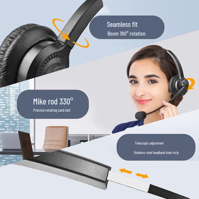 Yijiatong Y300 Single-Ear Call Center Headset (CN version)