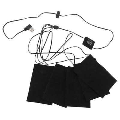 Electric Clothes Heating Pad Soft Wear Resistance Flexible Composite Fiber USB Heating Sheet Electric Cloth Heater Without Switch 1 To 1