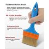 For Wall Painting Nylon Brush Paint Roller Kit Orange Comfortable Grip Nylon Brush Painting Tool Tape Included