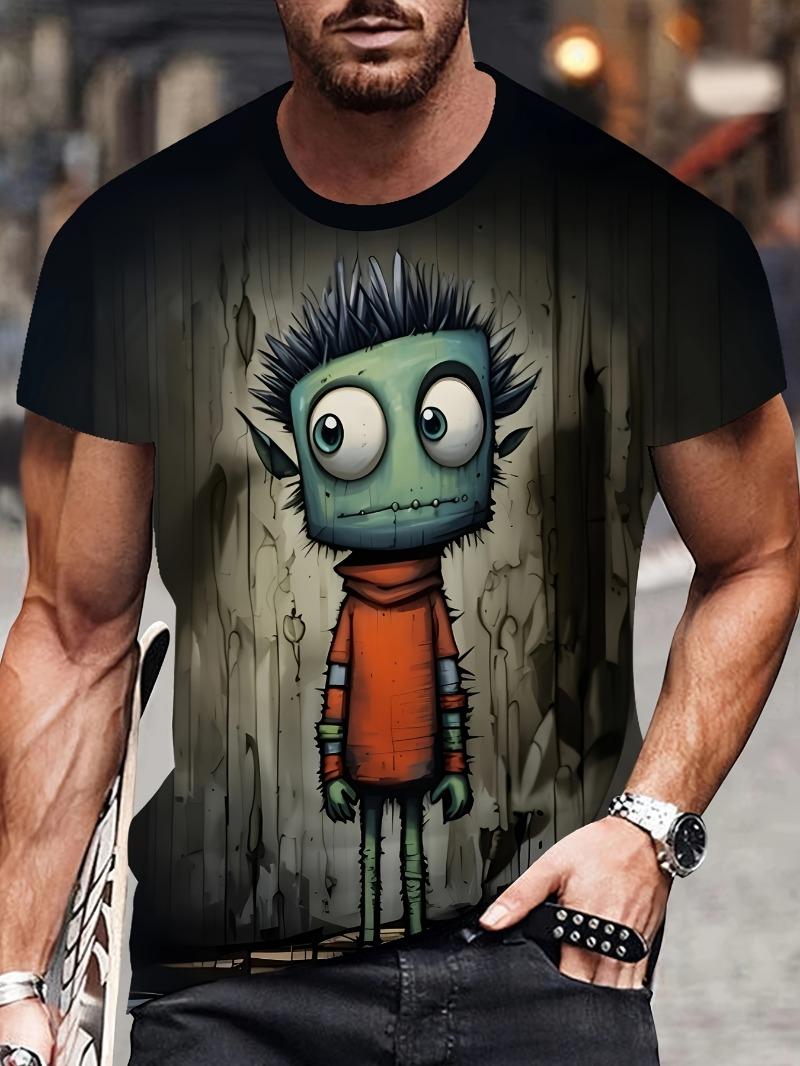 Cartoon character men s T-shirt S