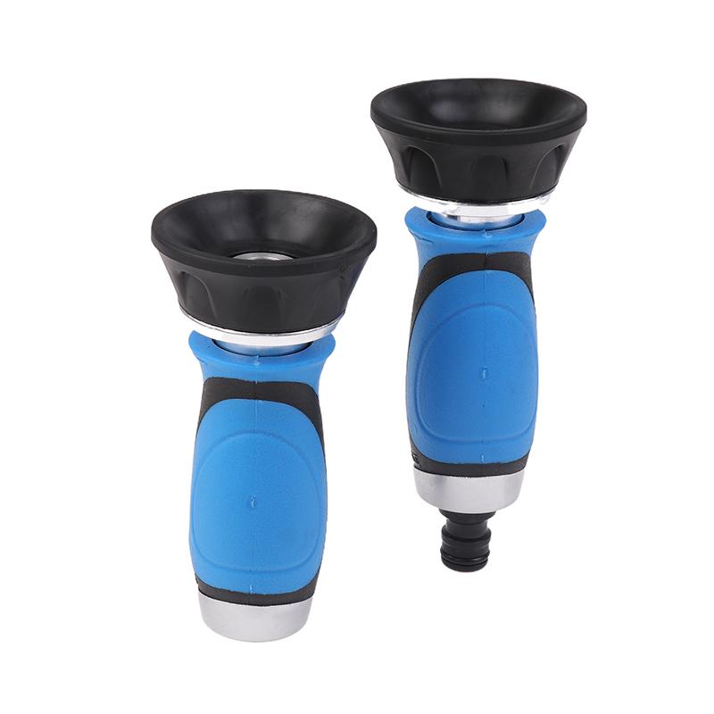 EU/US-Schlauchdüse, robust, Feuerwehrmann-Stil, hohe Leistung, auslaufsicher, verstellbar, Garten-Wassersprüher, geeignet für die Reinigung von Autoterrassen