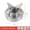 Portable Round Alcohol Stove with Stand