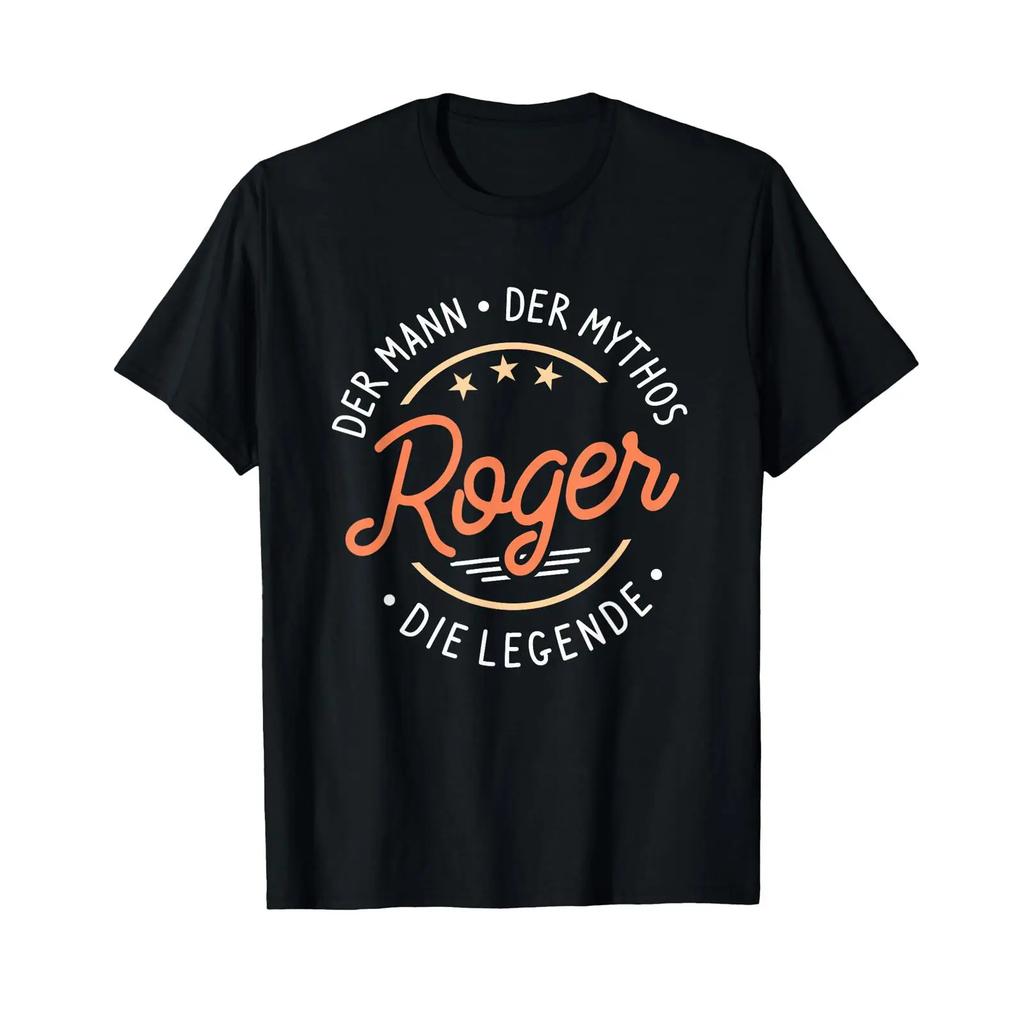 Roger The Unisex Myth Legend T Shirt vintage Washed Slightly Soft Unisex Stretched streetwear graphic Versatile Stylish Breathable