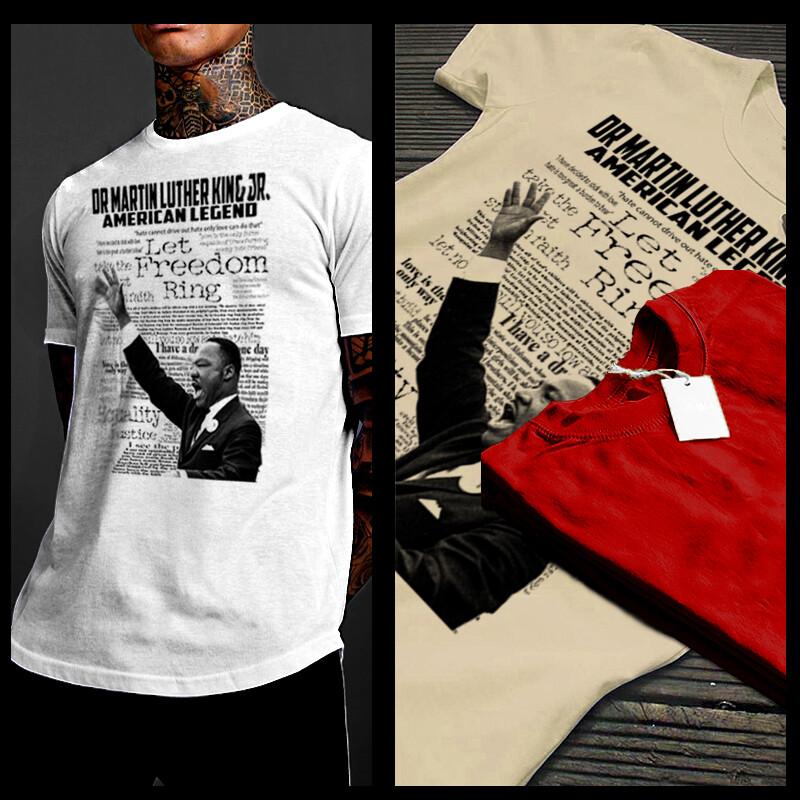 Martin Luther King T-shirt Black History Month Civil Rights Icon Freedom Fighter