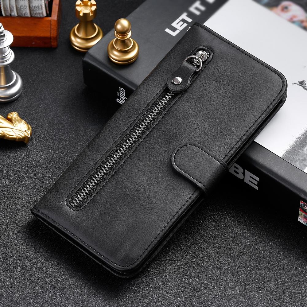 Magnetic Wallet Case for iPhone 17 Air 16e 16 15 14 13 12 11 8 7 6 Plus Pro X XS XR Max | Zipper Style Book Card | Premium Case
