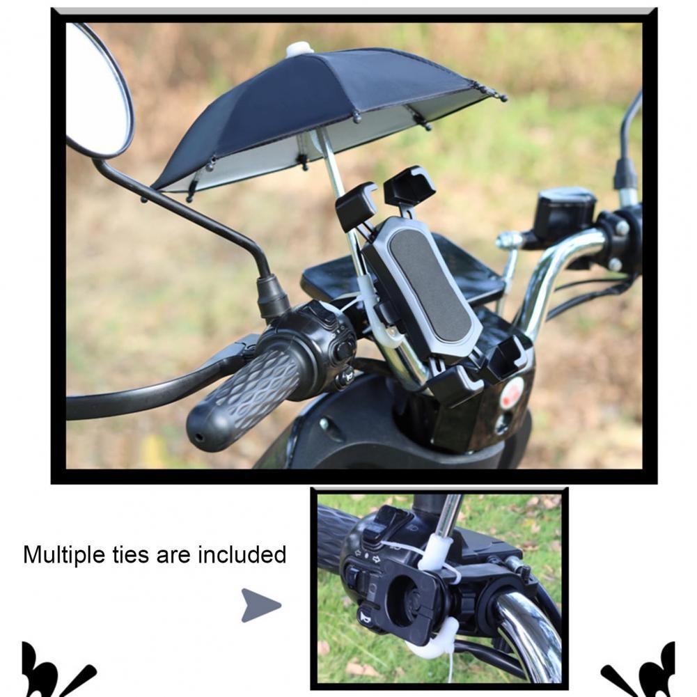 1 Satz Handyhalter Lokomotive Regenschirm Wasserdicht Tragbar Mini Sonnenschirm Legierung Sonnenschutz Fahrrad Regenschirm