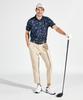 Munsingwear MG5SHS34M Short Sleeve Golf NV00 Men's Shirt, Collared, All-Over Print, Moisture-Wicking, Quick-Drying, Stretch, Shirt, Navy,