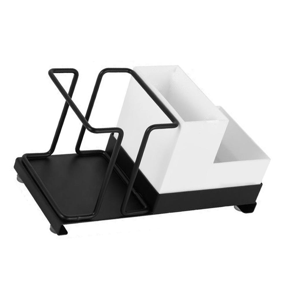 Disposable Cup Holder Prevent Slip Disposable Coffee Cup Dispenser with Tea Bag Box for Home Bar Counter