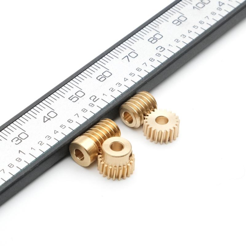 3mm Robot Chassis Worm Gear M0.4 1/20 Axis Center 6.98mm For Small instruments Transmission Educational Toy