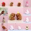 Girls Capybara Keychain Children Backpack Decorative Pendant Gift Plush Toy