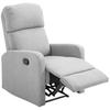 Reclining Relax Armchair Up To 168 Degrees With Footrest 67x83x107 Cm Gray