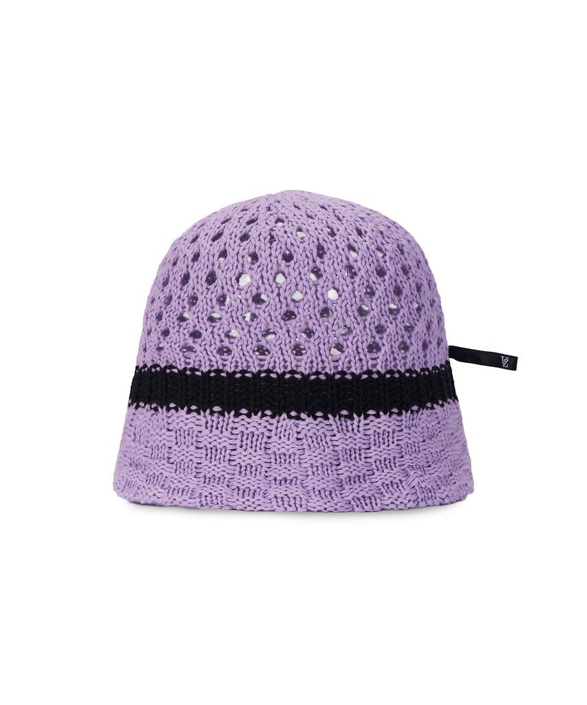 Bajal Vz Long Label Half Punching Bucket Hat Purple