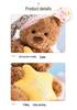 Star Wish Nightcap Bear: Plush Toy with Moon & Stars - Children’s Comfort Doll