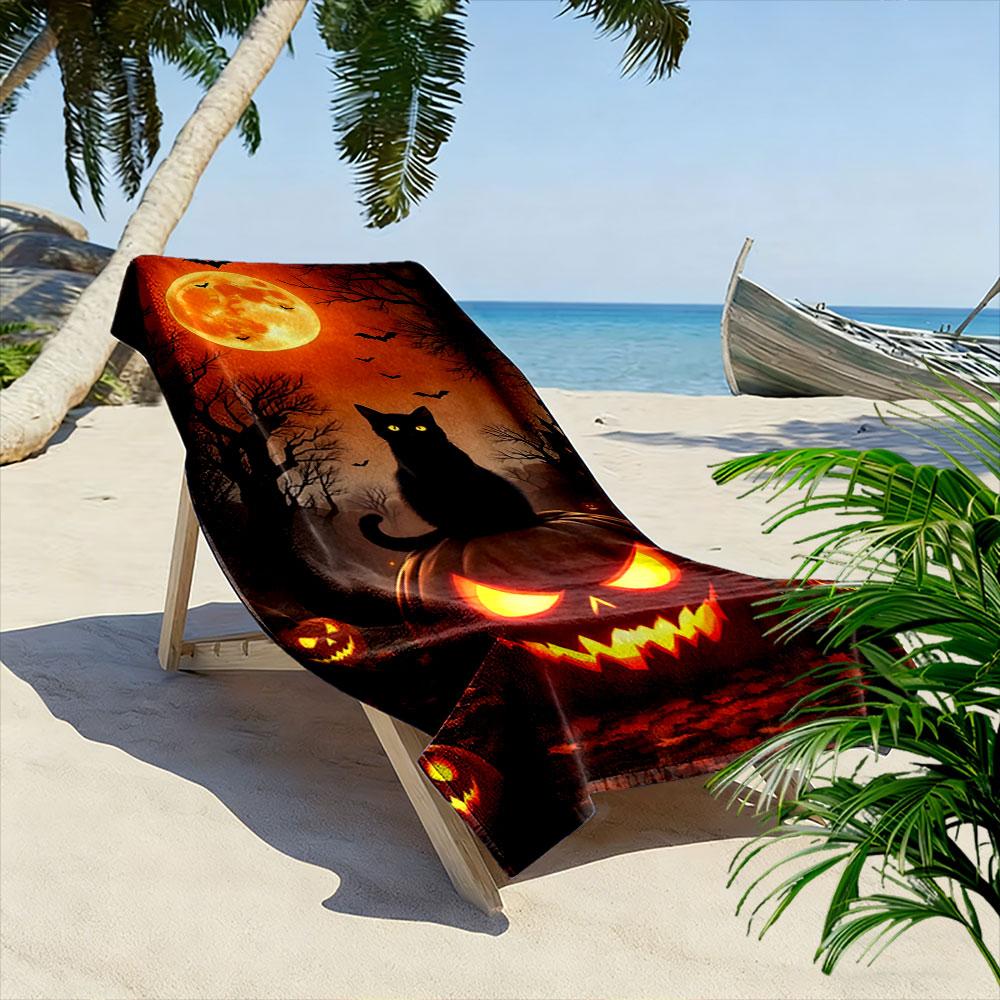 Glowing moonlit enchantment Print beach towel, quick drying, suitable for travel, outdoor sports, jogging, the beach and swimming, gift