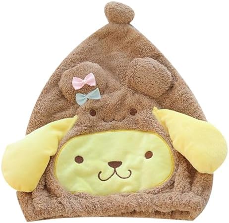 

Шапочка для полотенца Pompompurin My Melo Cinnamoroll Kitty Pochacco Fluffy Bath Adults Girls Boys Kids Children Swimming Pool Water Absorber Hair Cap Hair