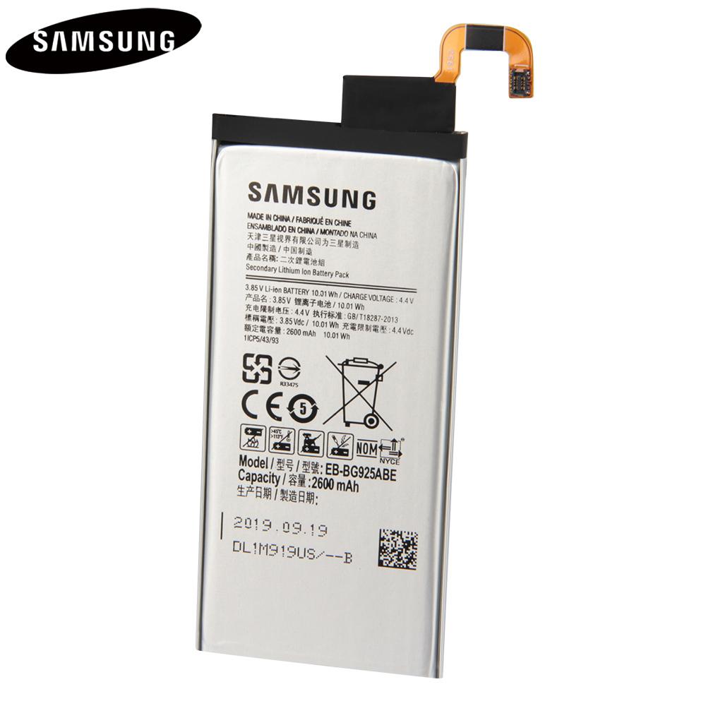 Original Replacement Battery For Samsung GALAXY S6 Edge G9250 G925F G925FQ G925S G925L G925A G925V EB-BG925ABE EB-BG925ABA 2600mAh