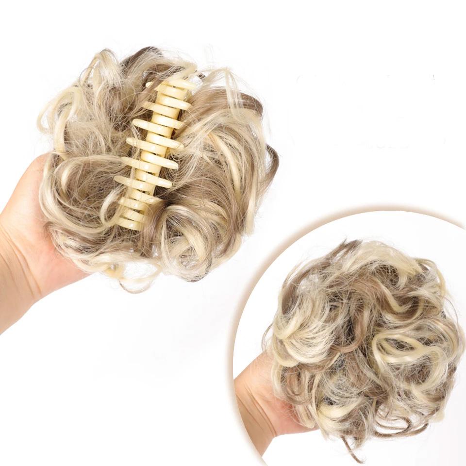 

Модный ленивый зажим для волос в виде петли для волос в стиле цветочного бутона с шарообразной головкой, женский натуральный пушистый длинный зажим для волос в виде бусин для парика 1PC