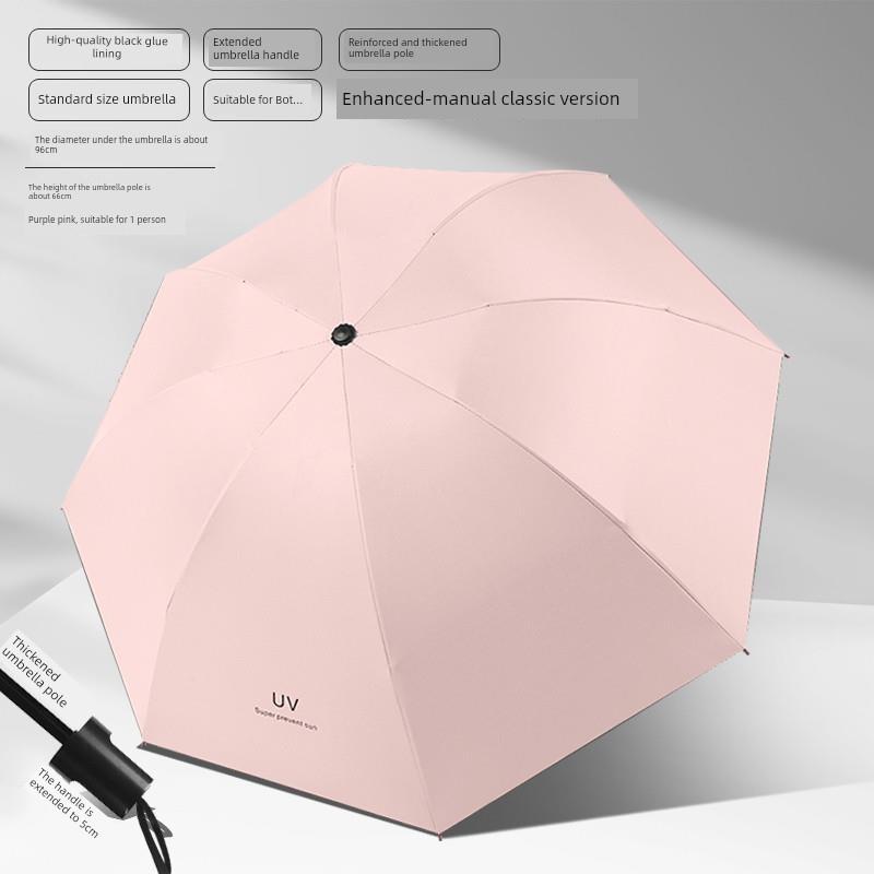Dual-Purpose Sun and Rain Umbrella for Men and Women, Sun Protection, Uv-Resistant, Portable, Foldable, Fully Automatic, Large Sun Umbrella