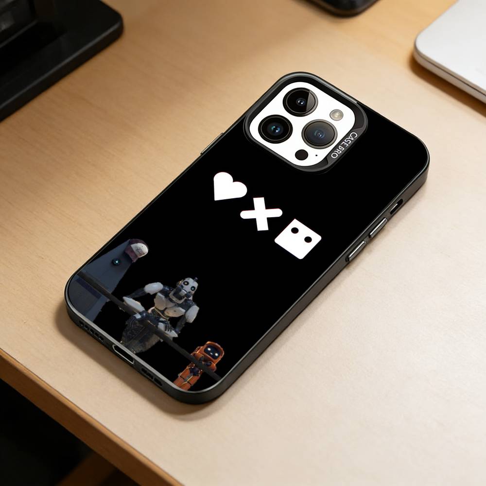 Love, Death & Robots Phone Case For iPhone 17,16,15,14,13,12,11 Plus,Pro Max,XS,Colored Silver Plated Inside Cover