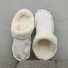 New Winter Warm Ankle Sock Shoe Charms Thicken Plush Insole for Women Men Shoe Covers Removable Plush Liner Shoes Charm Insoles