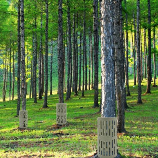 3 pezzi di protezione per tronco d'albero, protezione ecologica in PP flessibile, protezione per corteccia d'albero, protezione da giardino