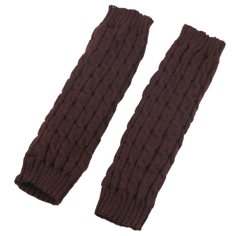 

Гетры Харадзюку Вязаные Рукава для Женщин Подарок Вязаные Гетры с Пушистой Подкладкой Рукава Панк Чулки кофейный